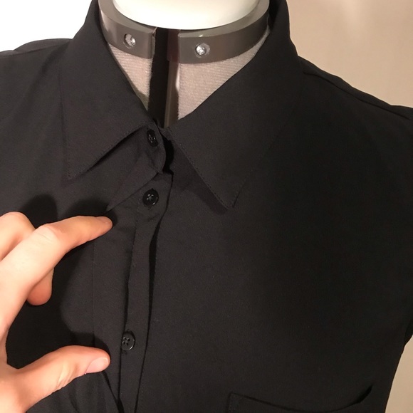 Merona Black Button Up Blouse Size XXL - Picture 3 of 5